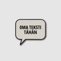 J&auml;&auml;kaappimagneetti - omalla tekstill&auml; malli 1