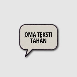 J&auml;&auml;kaappimagneetti - omalla tekstill&auml; malli 1